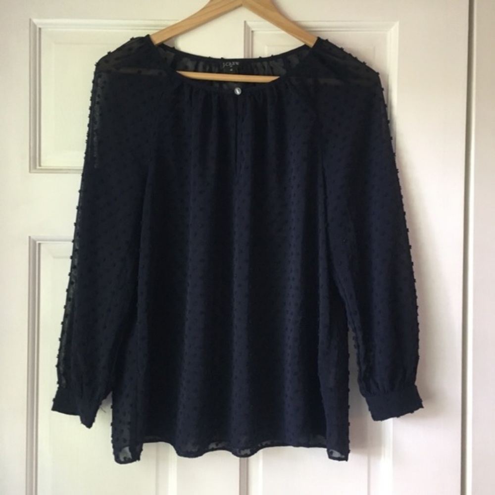 J. Crew navy blouse